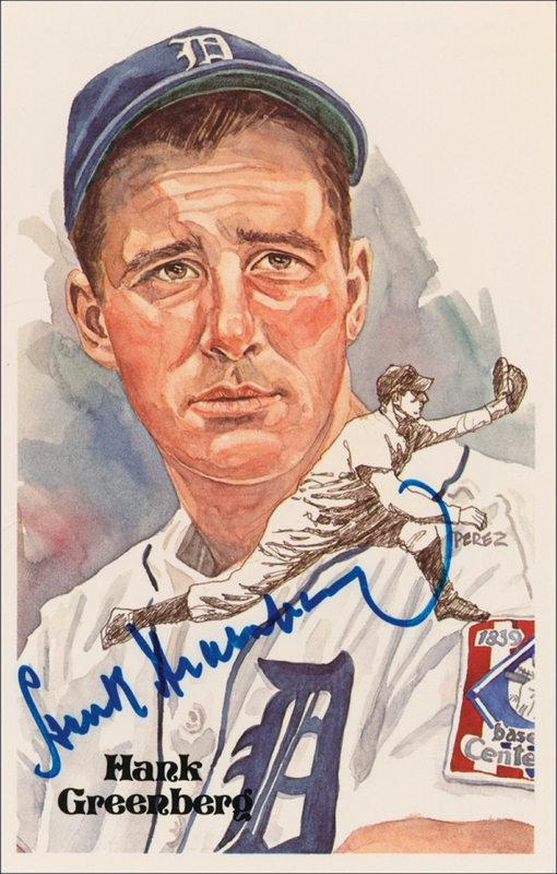 Lot 1481 Hank Greenberg Perez-Steele Card