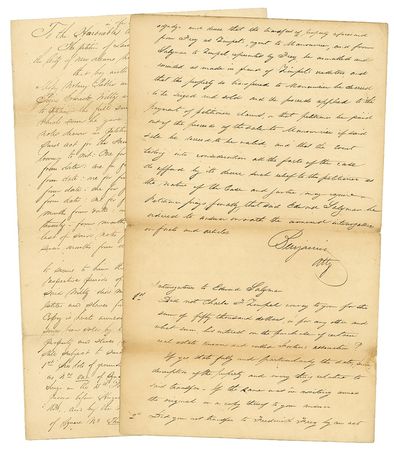 Lot #172 Judah P. Benjamin Signed Document - Image 2