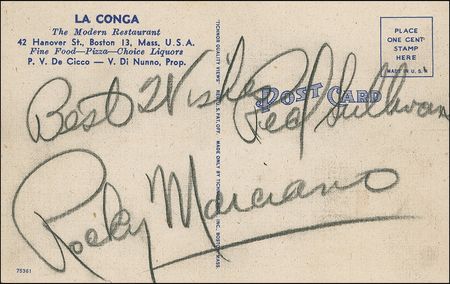 Lot #1521 Rocky Marciano Signed Photograph - Image 1