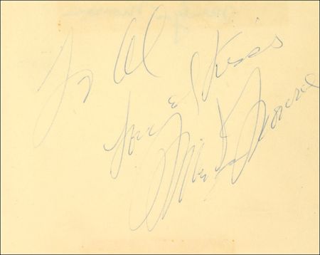 Lot #1233 Marilyn Monroe Signature - Image 2