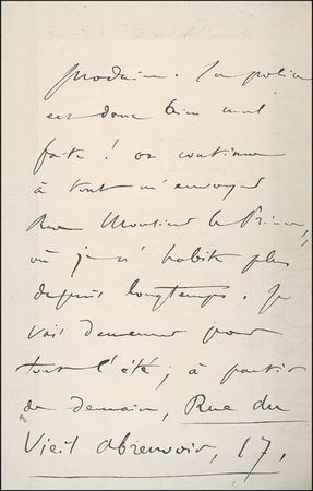 Lot #863 Camille Saint-Saëns Handwritten Letter Signed - Image 2
