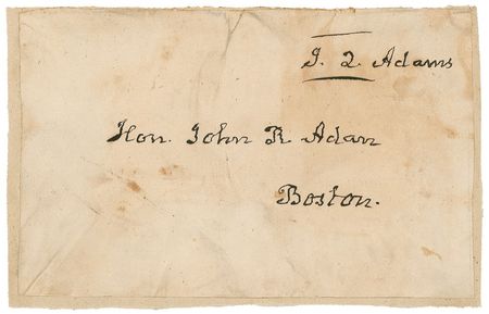 Lot #6 John Quincy Adams Address Panel