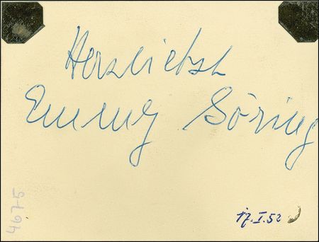 Lot #362 Emmy Göring Signed Photograph - Image 1