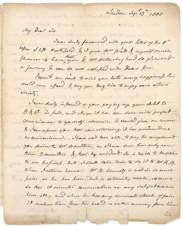 Lot #340 James Watt Handwritten Letter Signed - Image 1