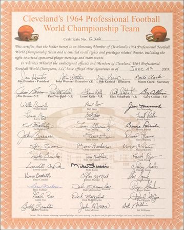 Lot #1451 Cleveland Browns Group Lot - Image 2