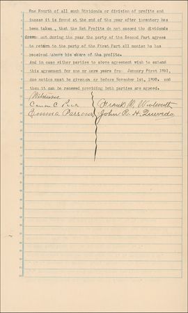 Lot #347 Frank W. Woolworth Signed Document - Image 2