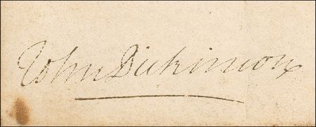 Lot #207 John Dickinson Signed Document - Image 2
