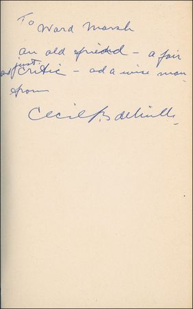 Lot #1057 Cecil B. DeMille and Charlton Heston Book - Image 1