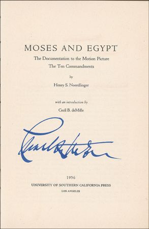 Lot #1057 Cecil B. DeMille and Charlton Heston Book - Image 3