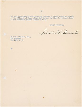 Lot #139 Franklin D. Roosevelt: A month after Black Tuesday - Image 2