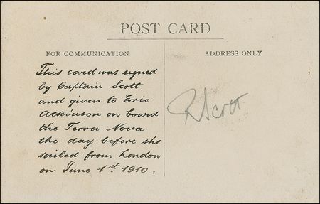 Lot #310 Robert F. Scott Postcard - Image 1