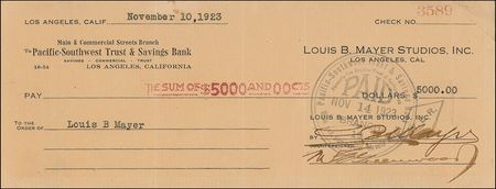 Lot #1367 Irving Thalberg and Louis B. Mayer Group Lot - Image 2