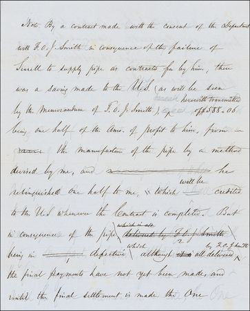 Lot #283 Samuel F. B. Morse: Regarding parts for the first telegraph - Image 2