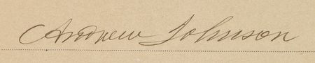 Lot #84 Andrew Johnson Signed Document - Image 2