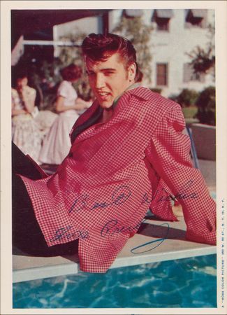 Lot #843 Elvis Presley Signed Photograph - Image 1