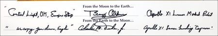 Lot #406 Apollo 11: Aldrin and Duke Signed Photograph - Image 2