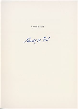 Lot #58 Gerald Ford Book - Image 1