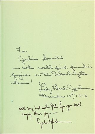 Lot #87 Lyndon B. and Lady Bird Johnson Book - Image 1