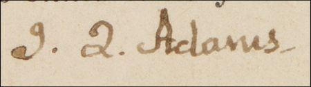 Lot #8 John Quincy Adams Signed Document - Image 2