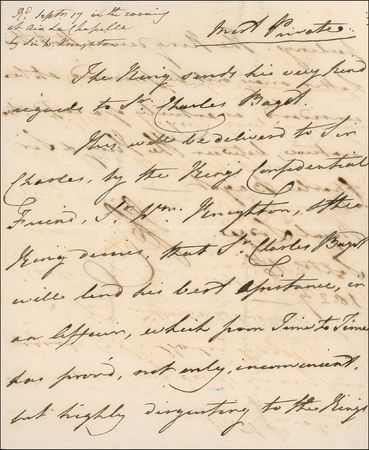Lot #235 George IV: “Highly disgusting to the King’s feelings” - Image 1