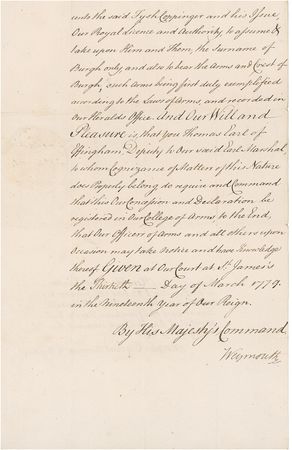 Lot #234 George III Signed Document - Image 2