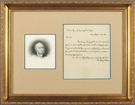 Lot #9 John Quincy Adams: Ambassador Adams