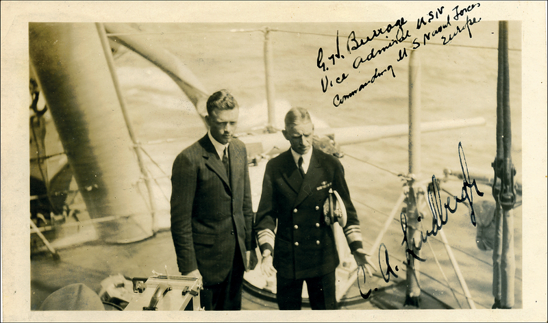 Lot 376 Charles Lindbergh: A HERO’S RETURN: Candid photo from Lindbergh’s triumphant return from Paris in 1927