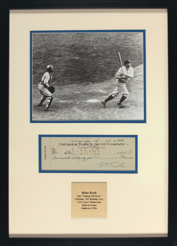 Lot 1403 Babe Ruth: Dinero for the Bambino