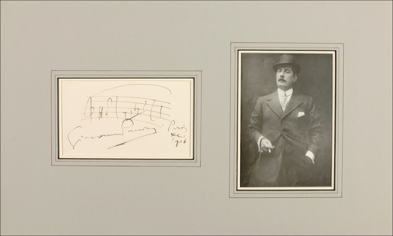Lot 739 Giacomo Puccini