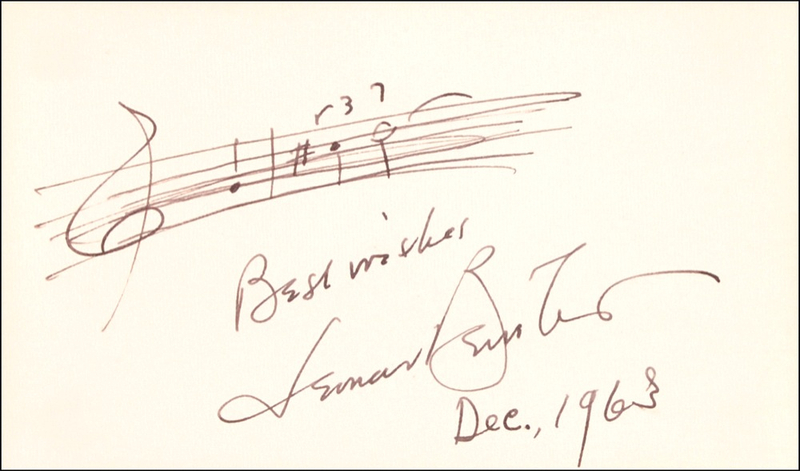 Lot 575 Leonard Bernstein