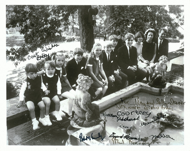 Lot 229 Robert F. Kennedy and Family: Bobby’s kids: RFK and his family sign together