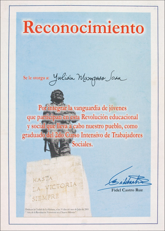 Lot 166 Fidel Castro Signed Document