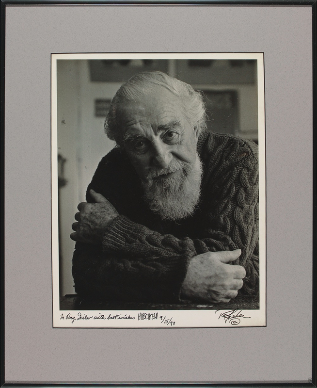 Lot 442 Al Hirschfeld Signed Photograph