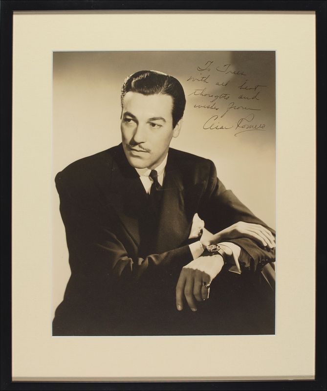 Lot 1070 Cesar Romero Signed Photograph