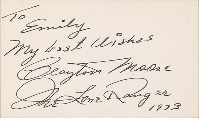 Lot 1038 Clayton Moore and Jay Silverheels Group Lot