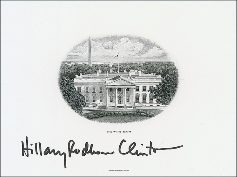 Lot 30 Hillary Clinton Engraving