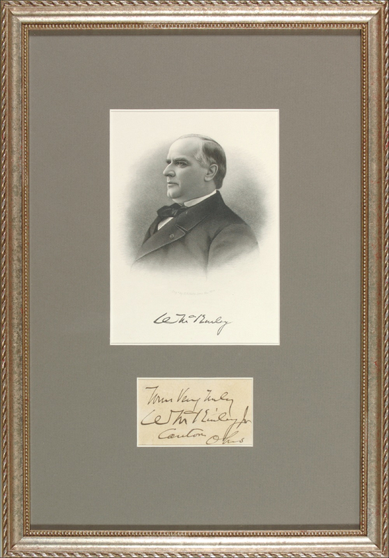 Lot 86 William McKinley Signature