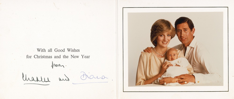 Lot 168 Charles and Diana Christmas Card