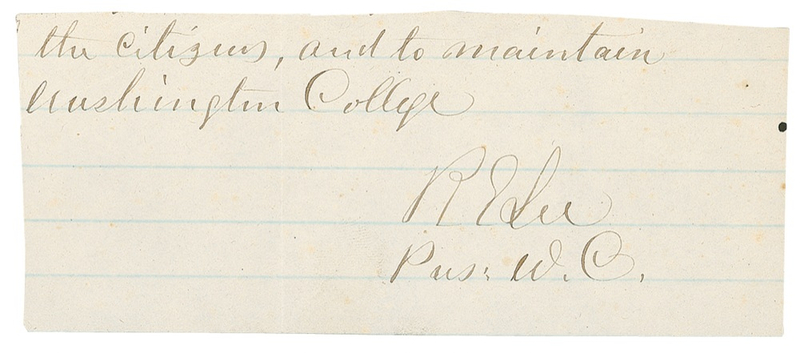 Lot 310 Robert E. Lee Handwritten Letter Signed