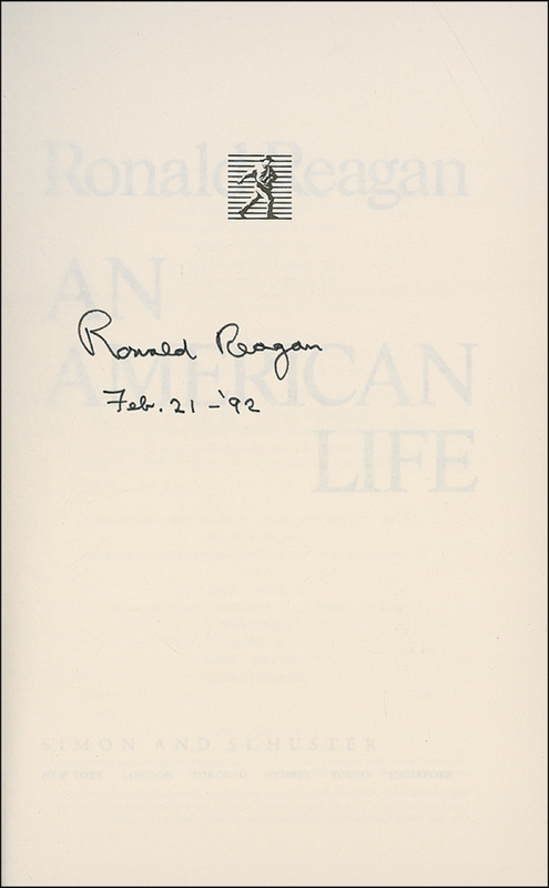 Lot 110 Ronald Reagan Book