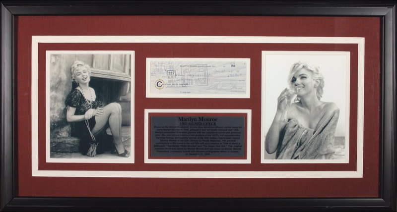 Lot 1035 Marilyn Monroe Check