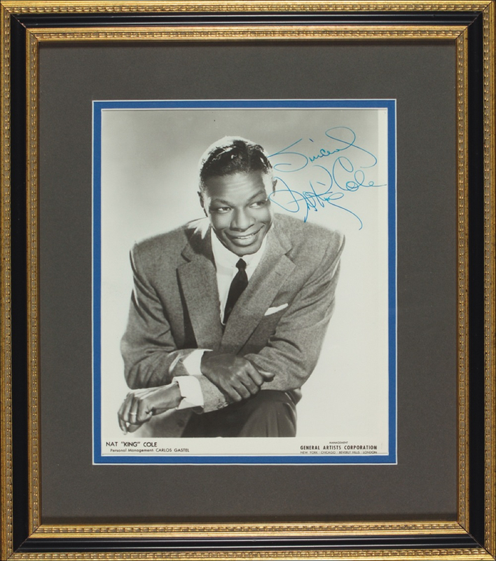 Lot 607 Nat King Cole Signed Photograph