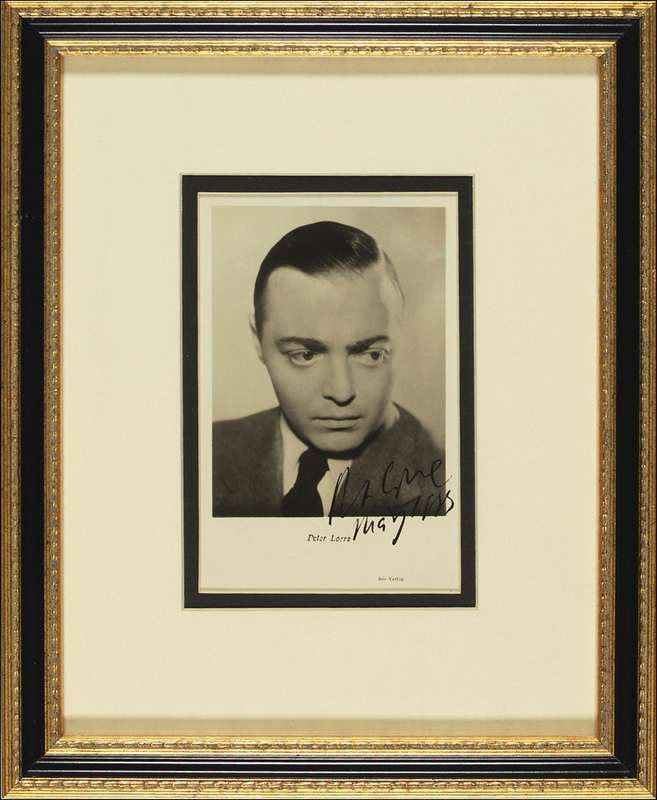 Lot 1012 Peter Lorre Signed Photograph