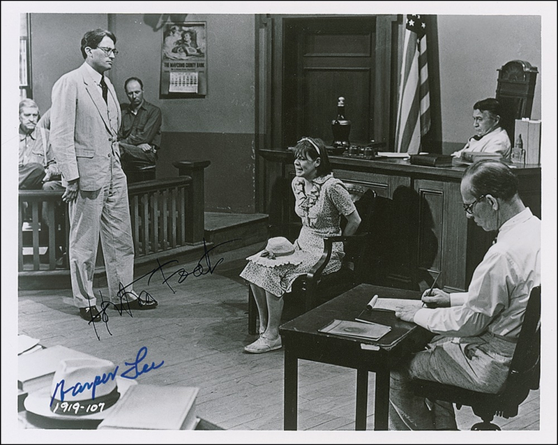 Lot 458 Harper Lee Signed Photograph