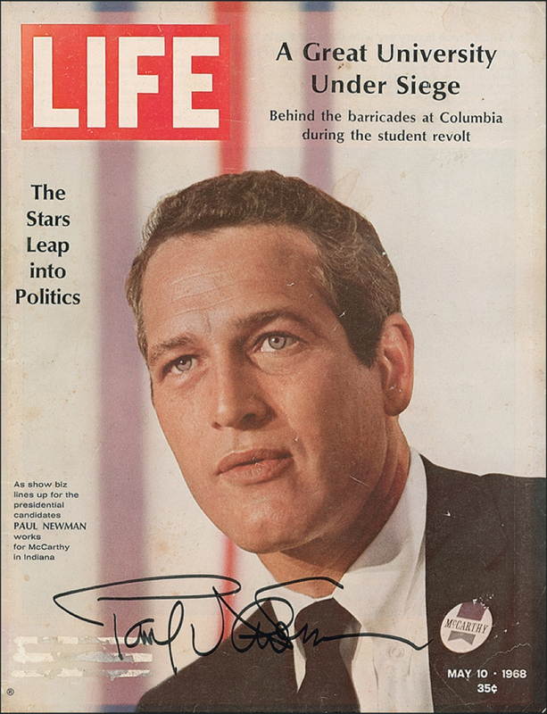 Lot 1045 Paul Newman Magazine Cover