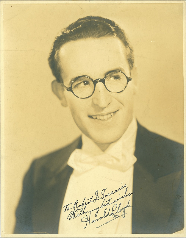 Lot 1007 Harold Lloyd Signed Photograph