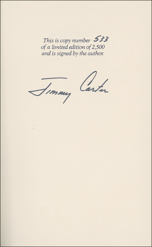 Lot 17 Jimmy Carter Book