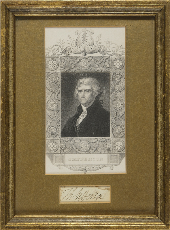 Lot 72 Thomas Jefferson Signature