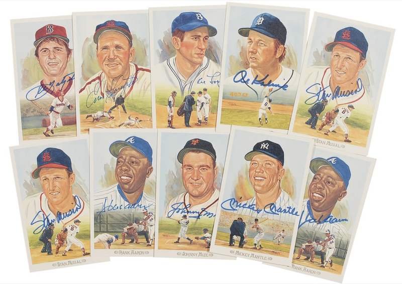 Lot 1174 Baseball Hall of Famers Group Lot