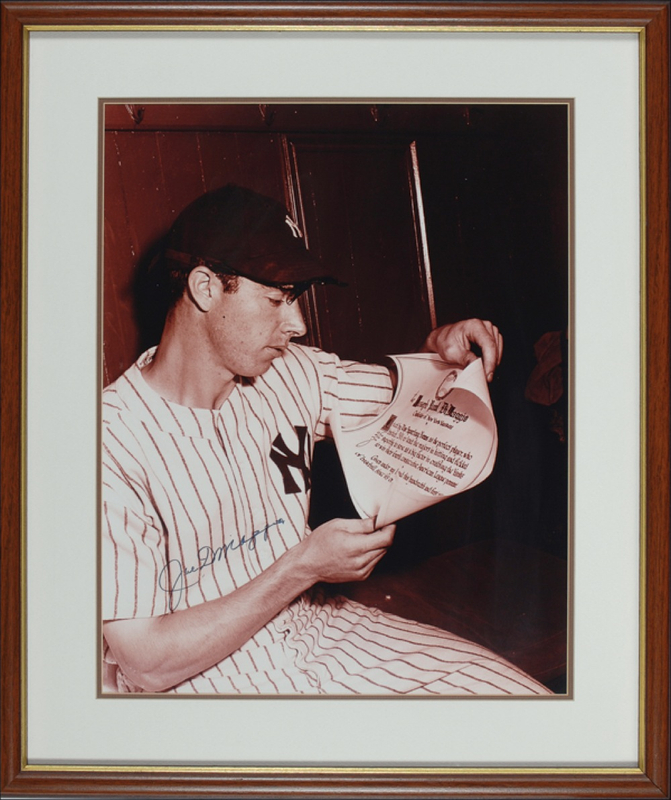 Lot 1242 Joe DiMaggio Signed Photograph